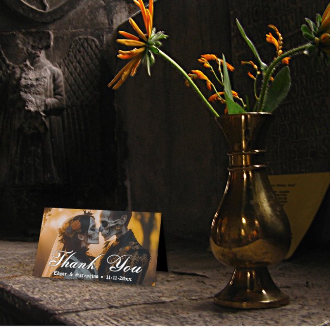 Gothic Victorian Unique Dark Wedding Place Card (Gothic Victorian Unique Dark Wedding Place Card)