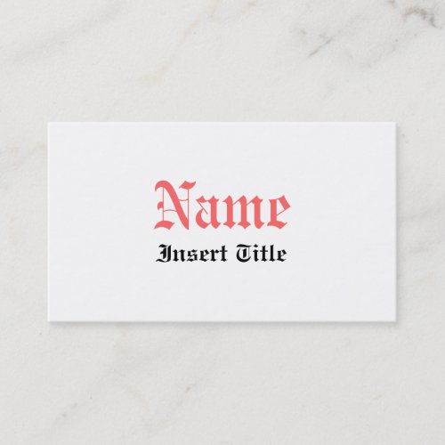 Gothic Vintage Business Cards