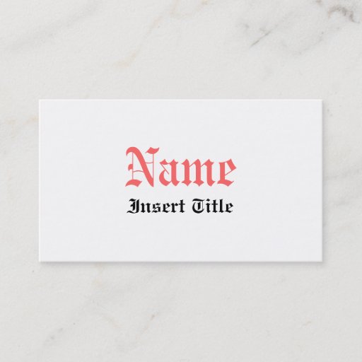 Customizable Gothic Vintage Business Cards