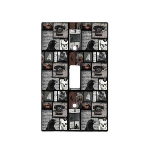 Gothic Vintage Collage Light Switch Cover