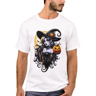 Gothic Vintage Girl Magic T-Shirt