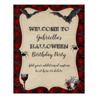 Gothic Vintage Halloween Birthday Party