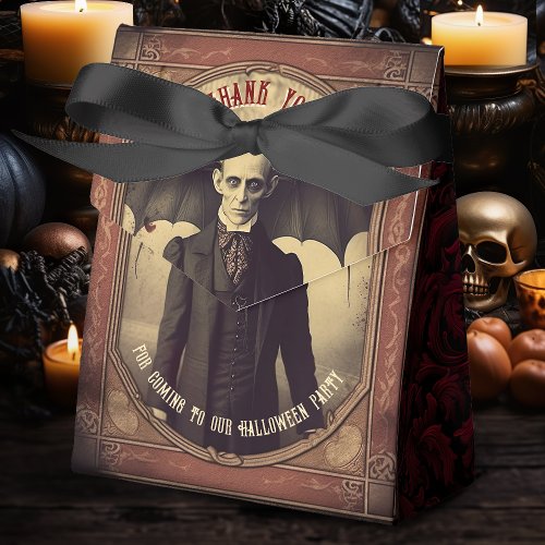 Gothic Vintage Vampire Dracula Halloween Party Favor Boxes