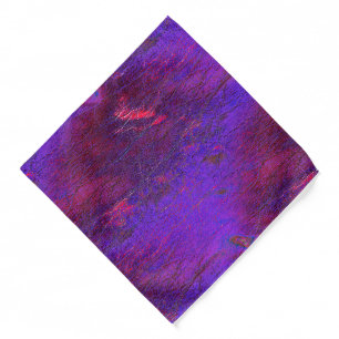 Gothic violet to red enlarged leather stained bandana