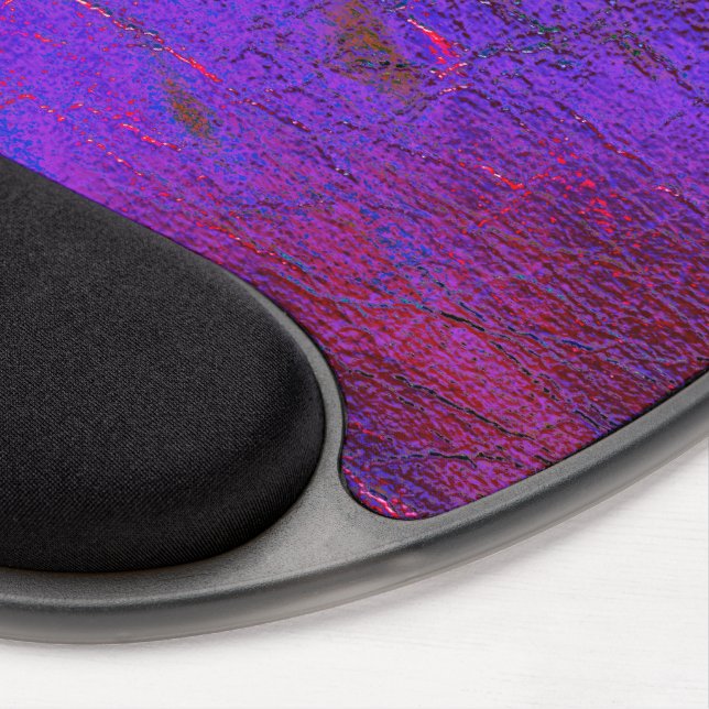 Gothic violet to red  enlarged leather stained     gel mouse pad (Right Side)