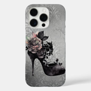 Gothic Vogue Muted Pastel Rose Fashion Stiletto iPhone 16 Pro Case