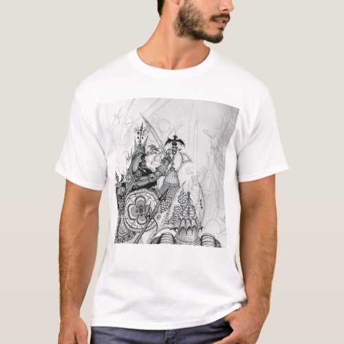 GOTHIC WARRIORSBarbarian KnightsFantasy T_Shirt