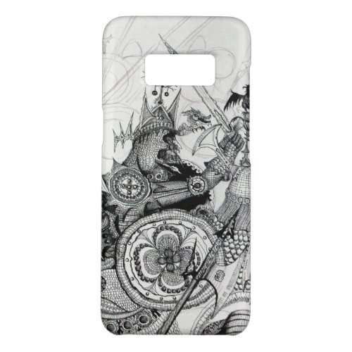 GOTHIC WARRIORS Black White Fantasy Case_Mate Samsung Galaxy S8 Case