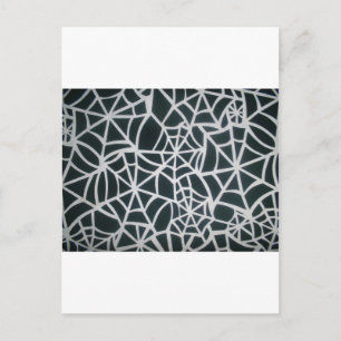 Gothic Web Velocity Bold Black White Spider Web De Postcard
