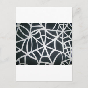 Gothic Web Velocity Bold Black White Spider Web De Postcard
