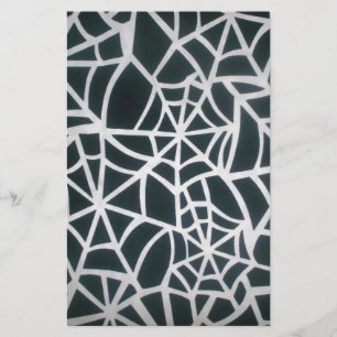 Gothic Web Velocity Bold Black White Spider Web De Stationery