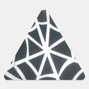 Gothic Web Velocity Bold Black White Spider Web De Triangle Sticker