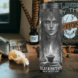 Gothic Wedding Bachelorette Party Customized Witch Thermal Tumbler