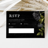 Gothic Wedding Black Roses