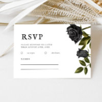 Gothic Wedding Black Roses Vintage