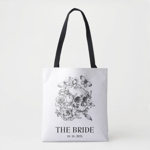 Gothic Wedding Bride  Tote Bag