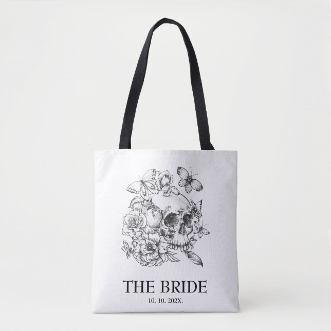 Gothic Wedding Bride  Tote Bag (Front)