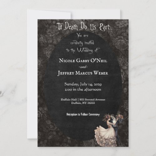 Gothic Wedding Dark Wedding Invitation