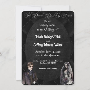 Gothic Wedding Dark Wedding Invitation