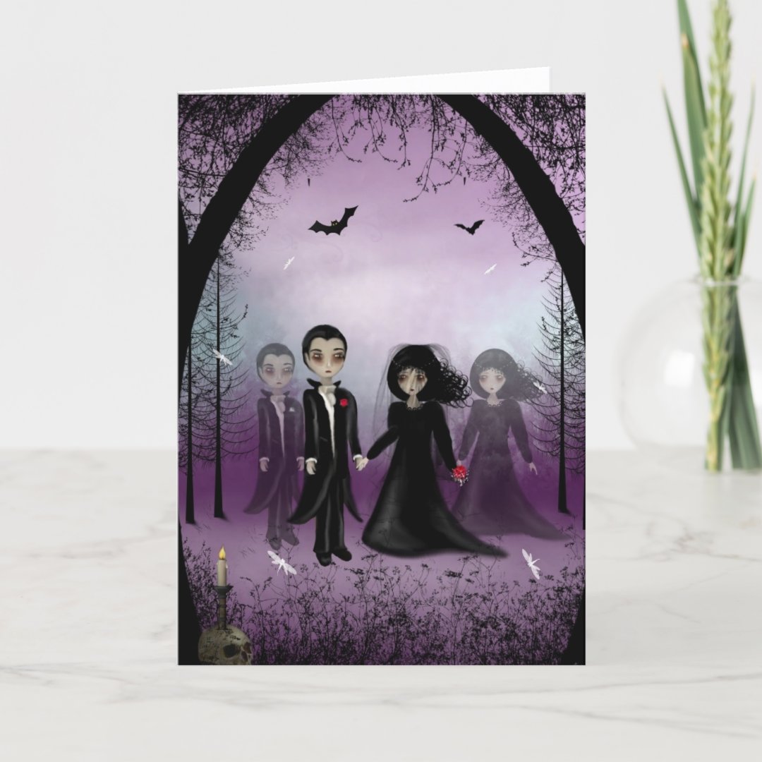 Gothic Wedding Greeting Card Zazzle