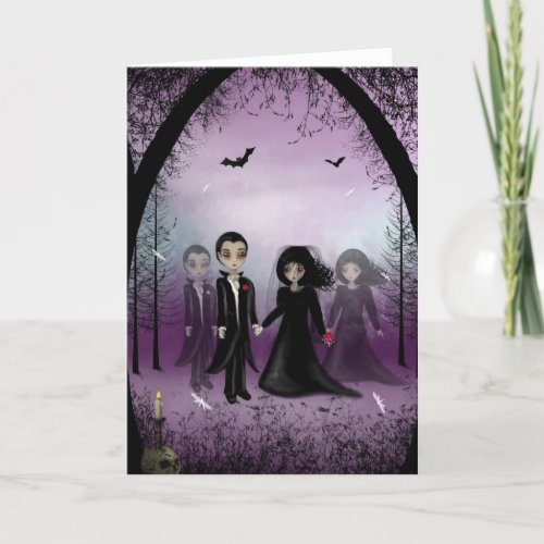 Gothic Wedding Greeting Card