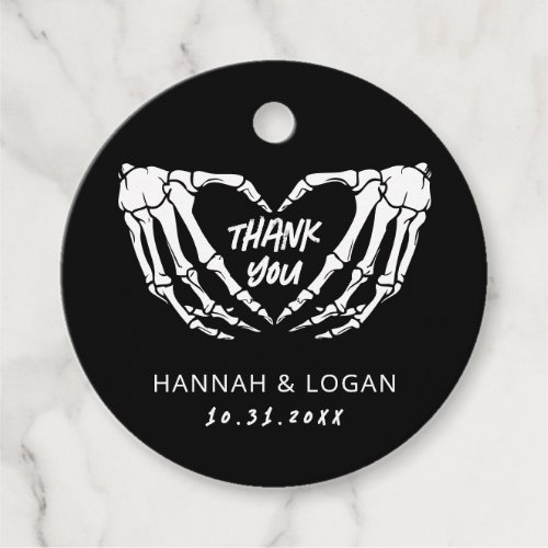 Gothic Wedding Halloween Wedding Thank You Favor Tags