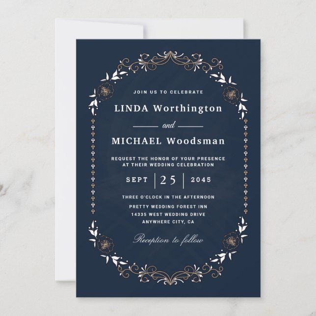 Gothic wedding invitations (Front)