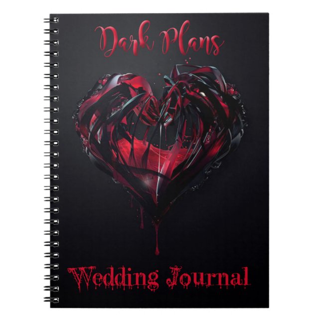 Gothic Wedding Journal Notebook (Front)