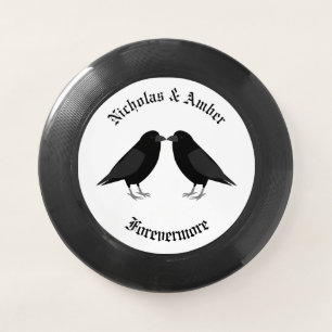Gothic Wedding Kissing Ravens Custom Wham-O Frisbee