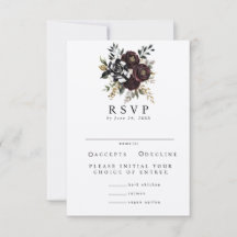 Gothic Wedding RSVP