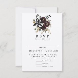 Gothic Wedding RSVP Invitation