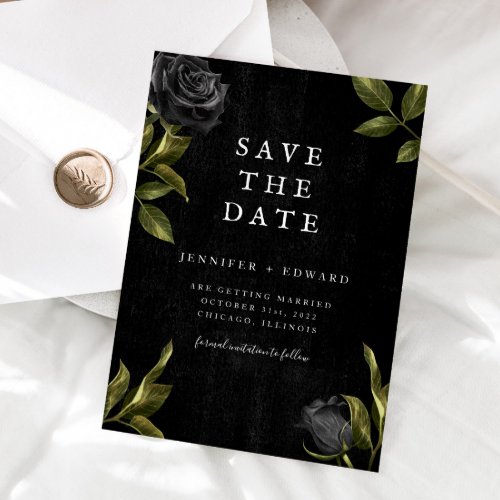 Gothic Wedding Save The Date