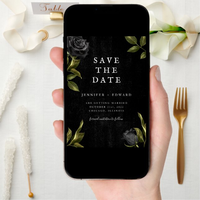 Gothic Wedding Save The Date (Front Digital)