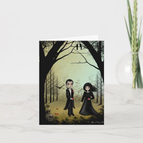 Gothic Wedding Save the Date Card
