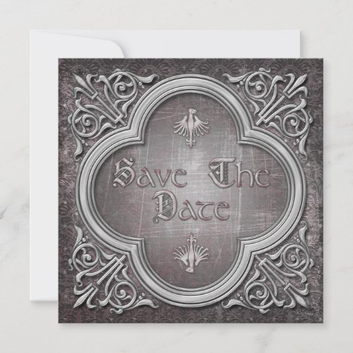 Gothic Wedding Save the Date Invitation
