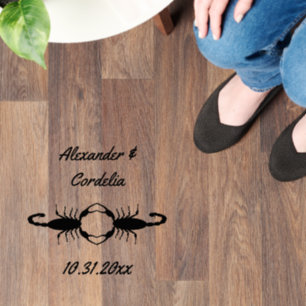 Gothic Wedding Scorpions Custom Floor Decals