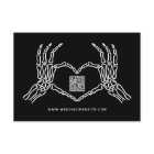 Gothic Wedding Skeleton Hands Wedding QR Code RSVP