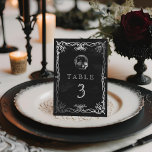 Gothic Wedding Skull  Table Number<br><div class="desc">Gothic Wedding Skull</div>