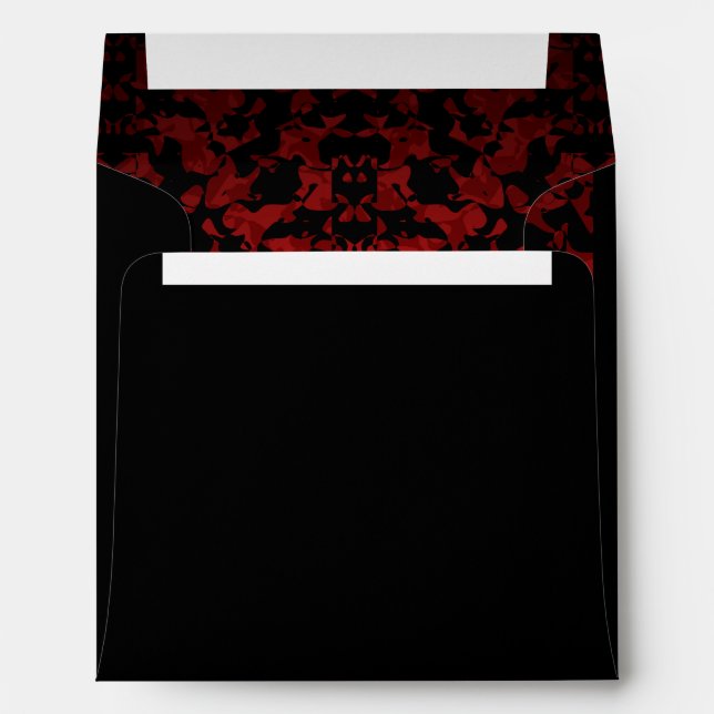 Gothic wedding square envelope (Back (Bottom))