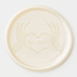 Gothic Wedding Till Death Wax Seal Sticker