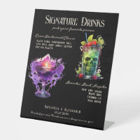 Gothic Wedding Whimsigoth 1 Signature Drinks Sign