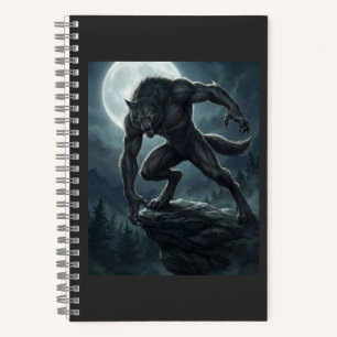 Gothic Werewolf Full Moon Dark Fantasy Art Notebook