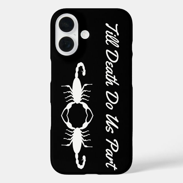 Gothic White Wedding Scorpions Custom Case-Mate iPhone Case (Back)