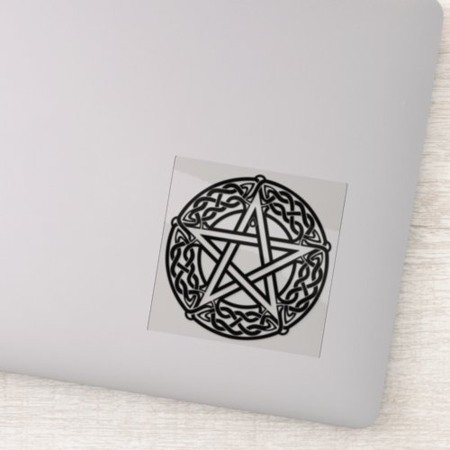 Gothic Wicca Pentagram Celtic Knot Vinyl Sticker