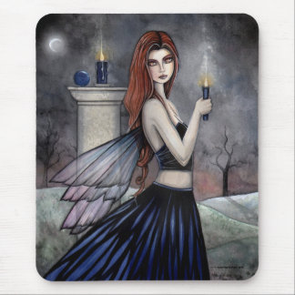 Gothic Wiccan Fairy Mousepad by Molly Harrison