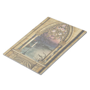 Gothic Window Elegant Stationery Notepad