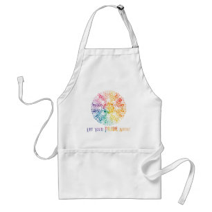 Gothic Window Rainbow Pride Adult Apron