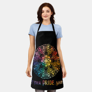 Gothic Window Rainbow Pride Apron