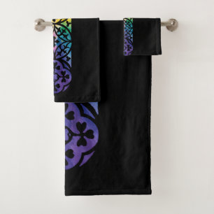 Gothic Window Rainbow Pride Bath Towel Set