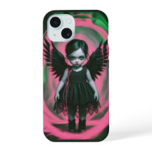 Gothic Wing Girl Halloween Art iPhone / iPad case